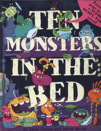 Book Cover for Ten Monsters in the Bed by Katie Cotton