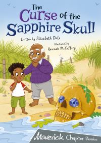 Book Cover for The Curse of the Sapphire Skull by Elizabeth Dale