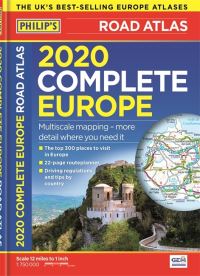 Book Cover for Philip's Complete Road Atlas Europe 2020 by Philips Maps