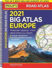 Book Cover for 2021 Philip's Big Road Atlas Europe by Philips Maps