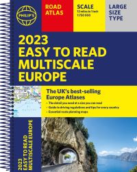 Book Cover for 2023 Philip's Easy to Read Multiscale Road Atlas Europe by 