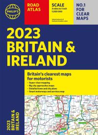 Book Cover for 2023 Philip's Road Atlas Britain and Ireland by Philips Maps