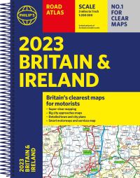 Book Cover for Philip's Road Atlas Britain and Ireland 2023 by 