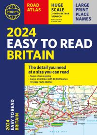 Book Cover for 2024 Philip's Easy to Read Britain by Philips Maps
