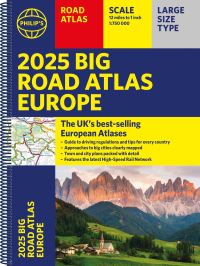 Book Cover for 2025 Philip's Big Road Atlas Europe by Philips Maps