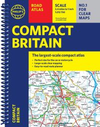 Book Cover for Philip's Compact Britain Road Atlas by Philips Maps