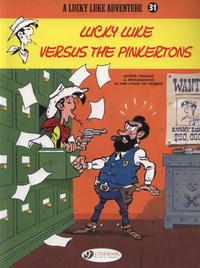 Book Cover for Lucky Luke Versus the Pinkertons by Achdé, Daniel Pennac, Tonino Benacquista, AnneMarie Ducasse