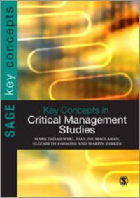 Book Cover for Key Concepts in Critical Management Studies by Mark Tadajewski
