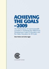 Book Cover for Achieving the Goals - 2009 by Steve Packer, Carlos Aggio, Commonwealth Secretariat