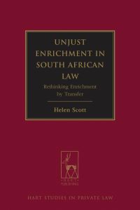 Book Cover for Unjust Enrichment in South African Law by Helen Scott