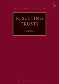 Book Cover for Resulting Trusts by John Mee