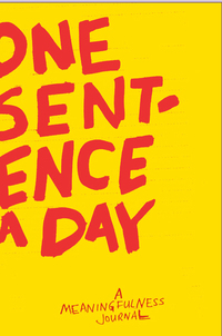 Book Cover for One Sentence a Day by Quadrille