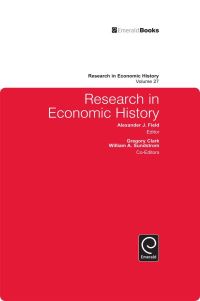 Book Cover for Research in Economic History. Volume 27 by Alexander J Field, Gregory Clark, William Andrew Sundstrom