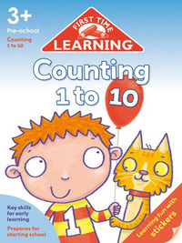 Book Cover for First Time Learning - Counting 1-10 by 