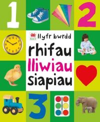 Book Cover for Rhifau, Lliwiau, Siapiau by Lowri Head