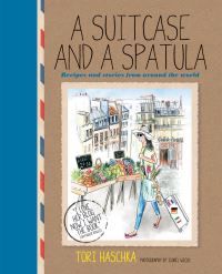 Book Cover for A Suitcase and a Spatula by Tori Haschka