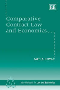Book Cover for Comparative Contract Law and Economics by Mija Kovac