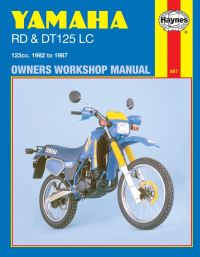 Book Cover for Yamaha RD and DT 125 LC Owners Workshop Manual by Jeremy Churchill, Peter Shoemark