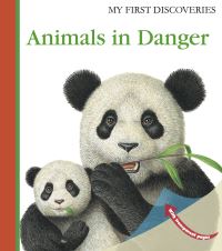 Book Cover for Animals in Danger by Pierre de Hugo, Gallimard Jeunesse Publisher