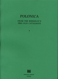 Book Cover for Polonica from the Bodleian's Pre-1920 Catalogue by Bodleian Library