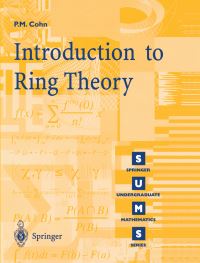 Book Cover for Introduction to Ring Theory by P M Cohn