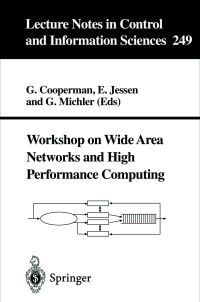 Book Cover for Workshop on Wide Area Networks and High Performance Computing by Workshop on Wide Area Networks and High Performance Computing, G Cooperman, Eike Jessen, G O Michler