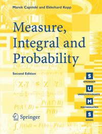 Book Cover for Measure, Integral, and Probability by Marek CapiÔnski, P E Kopp