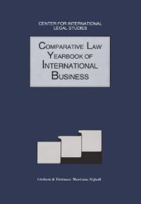 Book Cover for Comparative Law Yearbook of International Business, 1991 by Dennis Campbell