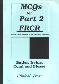 Book Cover for MCQs for Part 2 FRCR by Paul Butler