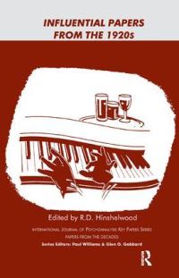 Book Cover for Influential Papers from the 1920S by R D Hinshelwood