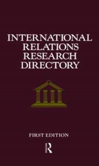 Book Cover for International Relations Research Directory by Europa Publications