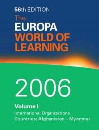 Book Cover for World of Learning 2006 Volume 1 by Europa Publications