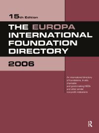 Book Cover for The Europa International Foundation Directory 2006 by 