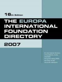 Book Cover for The Europa International Foundation Directory 2007 by Europa Publications
