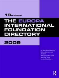 Book Cover for The Europa International Foundation Directory 2009 by Europa Publications, Europa