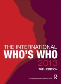 Book Cover for The International Who's Who 2013 by 
