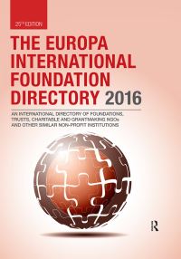 Book Cover for The Europa International Foundation Directory 2016 by Europa Publications