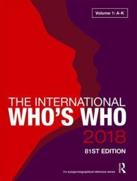 Book Cover for The International Who's Who 2018 by 