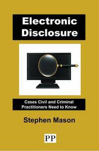 Book Cover for Electronic Disclosure by Stephen Mason