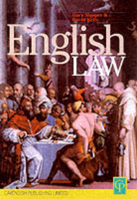 Book Cover for English Law by Gary Slapper, David Kelly