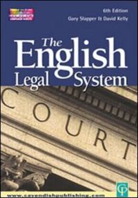 Book Cover for The English Legal System by Gary Slapper, David Kelly