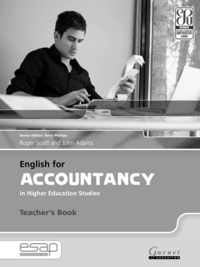 Book Cover for English for Accountancy in Higher Education Studies by Roger Scott, John Adams