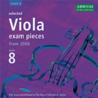 Book Cover for Selected Viola Exam Pieces from 2008, Grade 8 by ABRSM