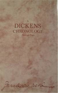 Book Cover for A Dickens Chronology by Norman Page