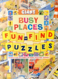 Book Cover for Giant Busy Places Fun-to-Find Puzzles by Clive Spong