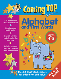 Book Cover for Coming Top Alphabet and First Words Ages 4-5 by Louisa Somerville
