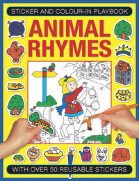 Book Cover for Sticker and Color-in Playbook: Animal Rhymes by Jenny Tulip