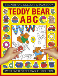 Book Cover for Sticker And Colour-In Playbook: Teddy Bear ABC by Jenny Tulip