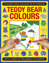 Book Cover for Sticker And Color-In Playbook: Teddy Bear Colors by Michael Johnstone