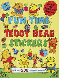 Book Cover for Fun Time Teddy Bear Stickers by Michael Johnstone